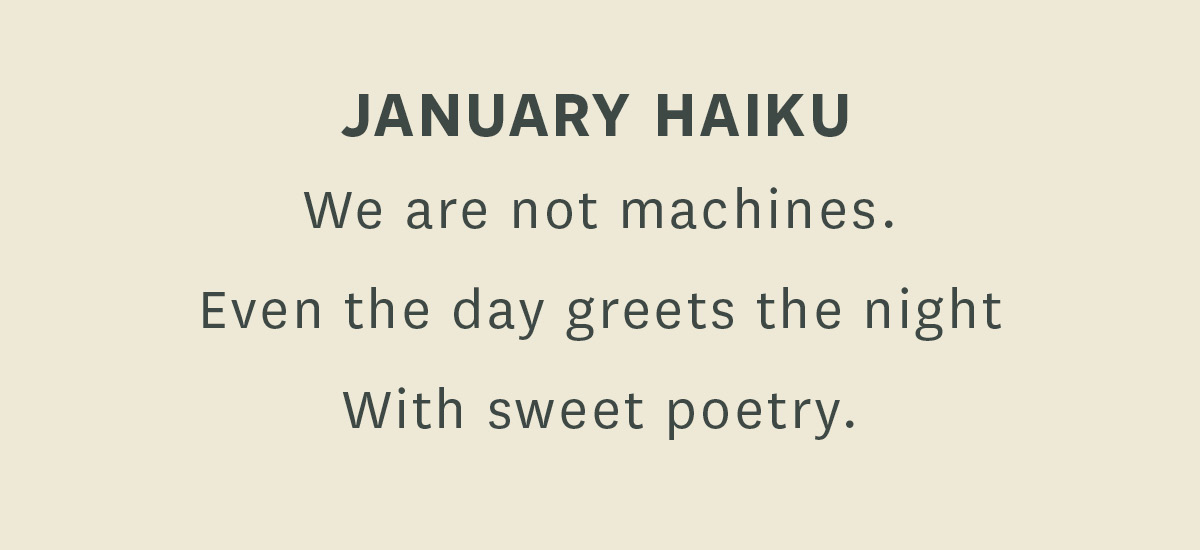 January Haiku