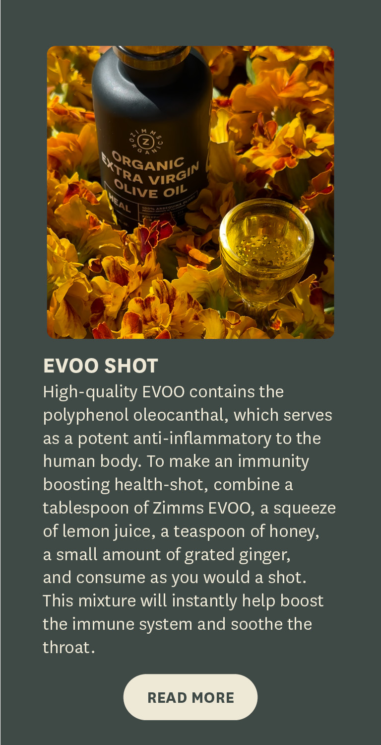 High-quality EVOO contains the polyphenol oleocanthal, which serves as a potent anti-inflammatory