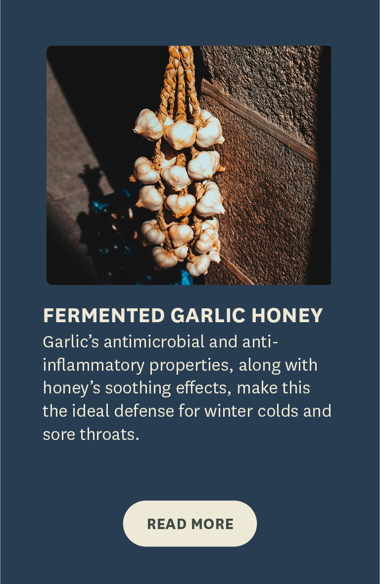 Garlic’s antimicrobial and anti-inflammatory properties